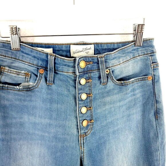Universal Thread Goods Co. Blue Jeans 6/28R Candiani Denim High Rise Skinny Fact - Picture 3 of 13